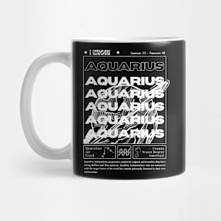 Aquarius zodiac sign Mug